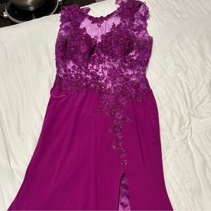 Purple formal dress